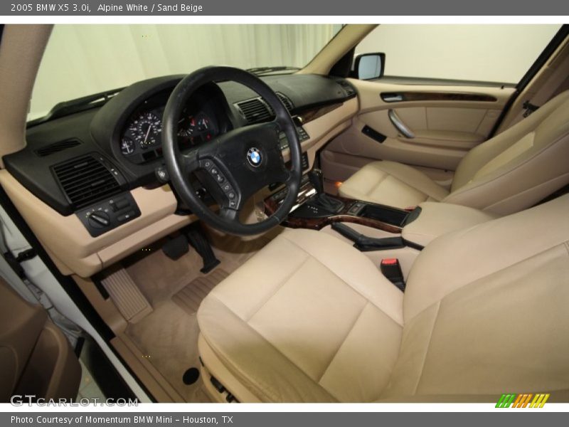 Alpine White / Sand Beige 2005 BMW X5 3.0i