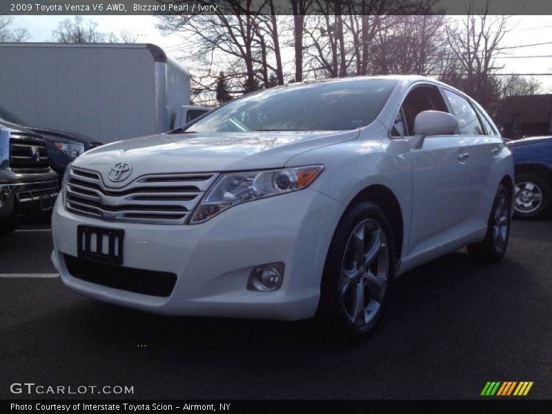 Blizzard Pearl / Ivory 2009 Toyota Venza V6 AWD