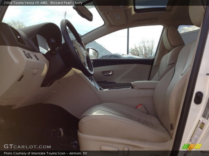 Blizzard Pearl / Ivory 2009 Toyota Venza V6 AWD