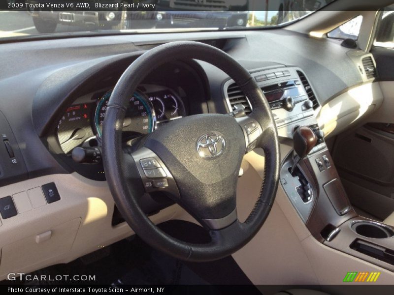 Blizzard Pearl / Ivory 2009 Toyota Venza V6 AWD