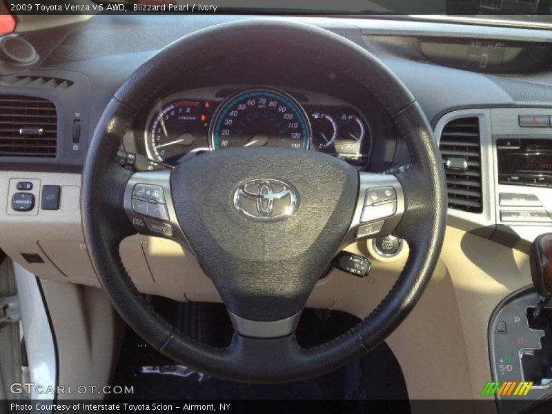 Blizzard Pearl / Ivory 2009 Toyota Venza V6 AWD