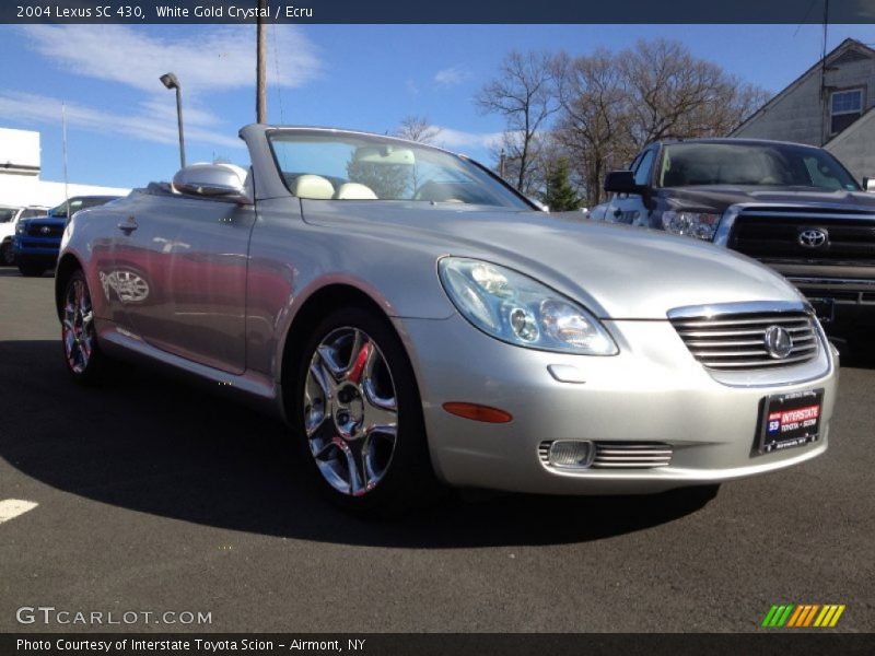 White Gold Crystal / Ecru 2004 Lexus SC 430