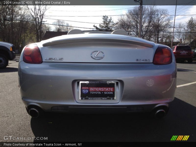 White Gold Crystal / Ecru 2004 Lexus SC 430