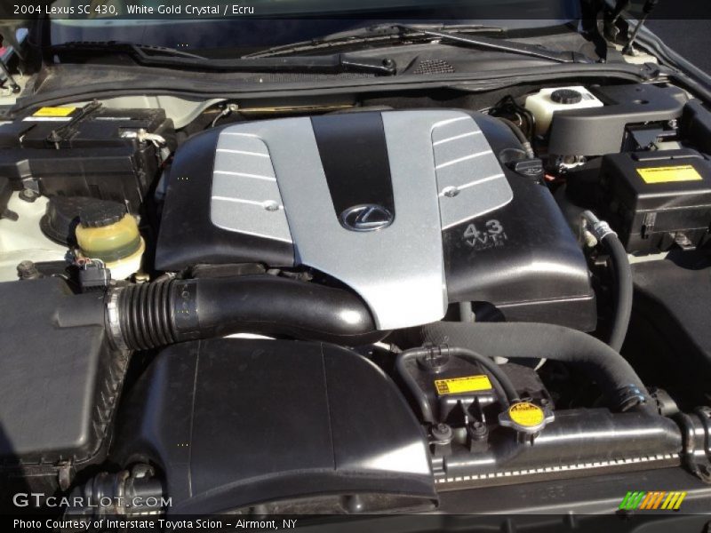 White Gold Crystal / Ecru 2004 Lexus SC 430
