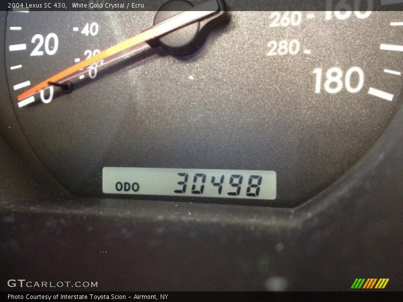 White Gold Crystal / Ecru 2004 Lexus SC 430