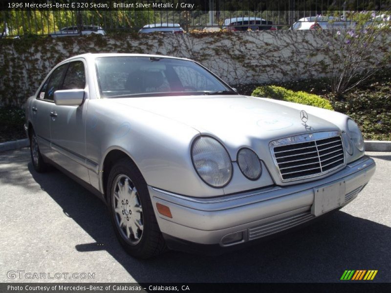 Brilliant Silver Metallic / Gray 1996 Mercedes-Benz E 320 Sedan
