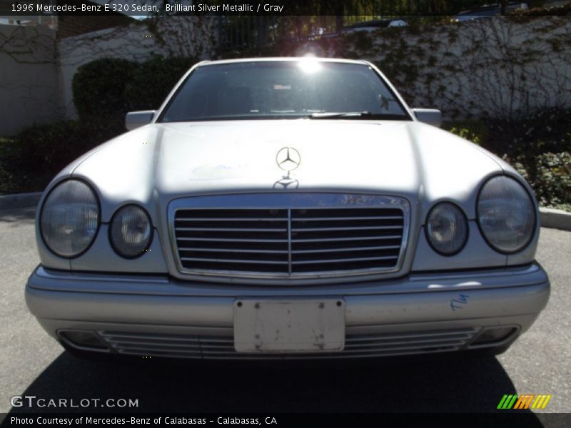 Brilliant Silver Metallic / Gray 1996 Mercedes-Benz E 320 Sedan