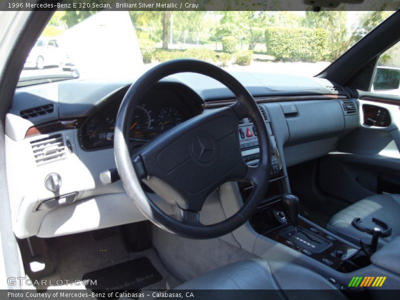 Brilliant Silver Metallic / Gray 1996 Mercedes-Benz E 320 Sedan