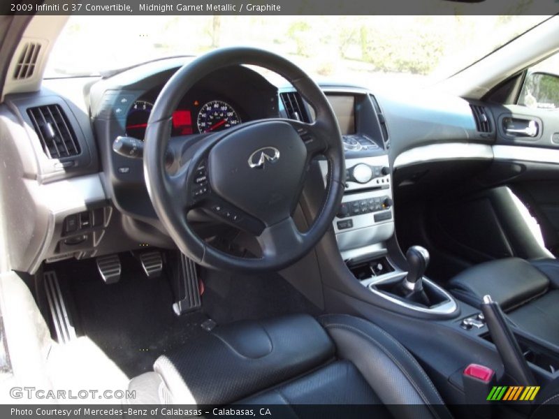 Midnight Garnet Metallic / Graphite 2009 Infiniti G 37 Convertible
