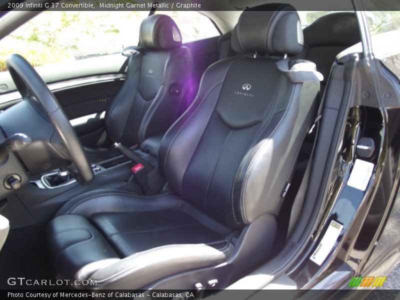 Midnight Garnet Metallic / Graphite 2009 Infiniti G 37 Convertible
