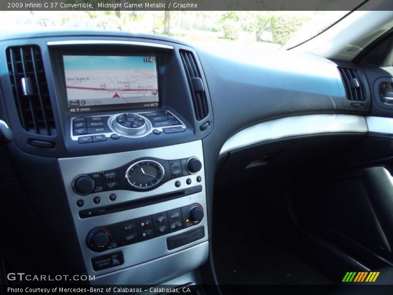 Midnight Garnet Metallic / Graphite 2009 Infiniti G 37 Convertible