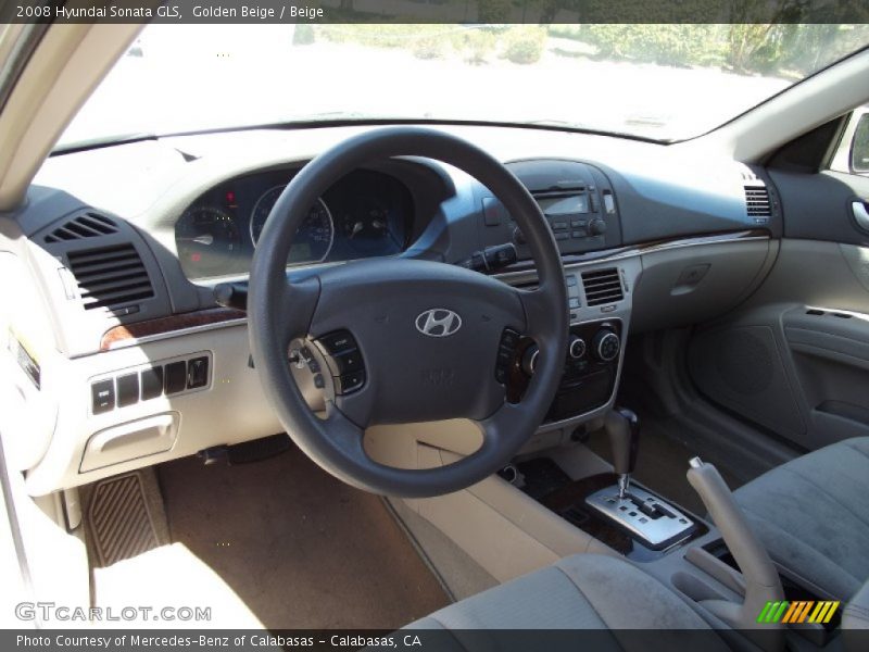 Golden Beige / Beige 2008 Hyundai Sonata GLS