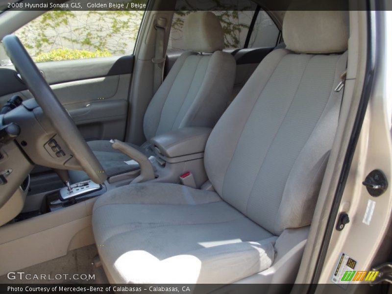 Golden Beige / Beige 2008 Hyundai Sonata GLS