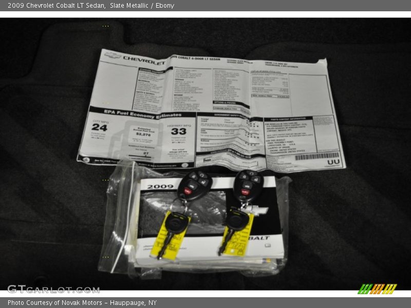 Slate Metallic / Ebony 2009 Chevrolet Cobalt LT Sedan