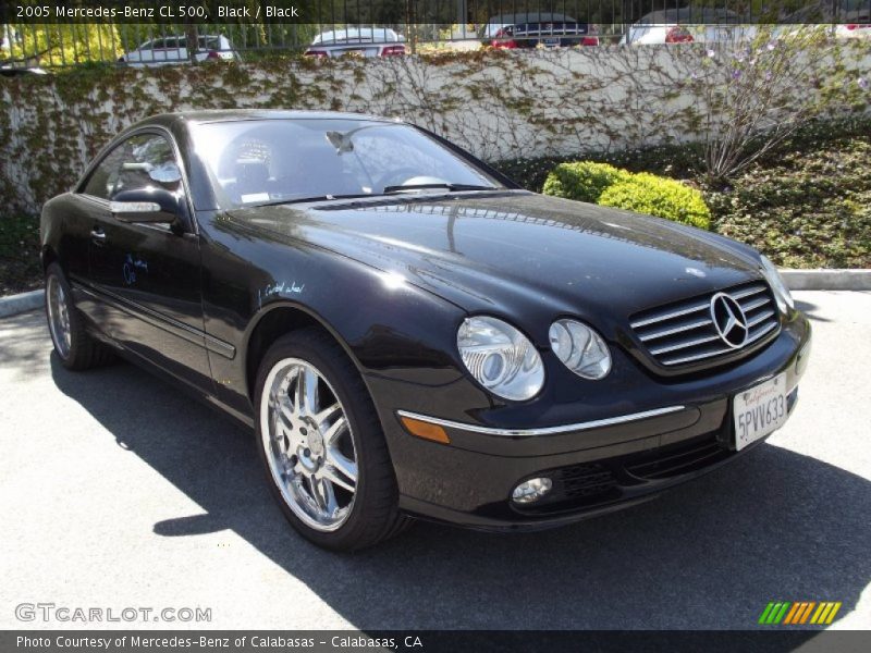 Black / Black 2005 Mercedes-Benz CL 500