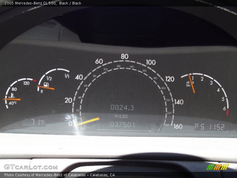 Black / Black 2005 Mercedes-Benz CL 500