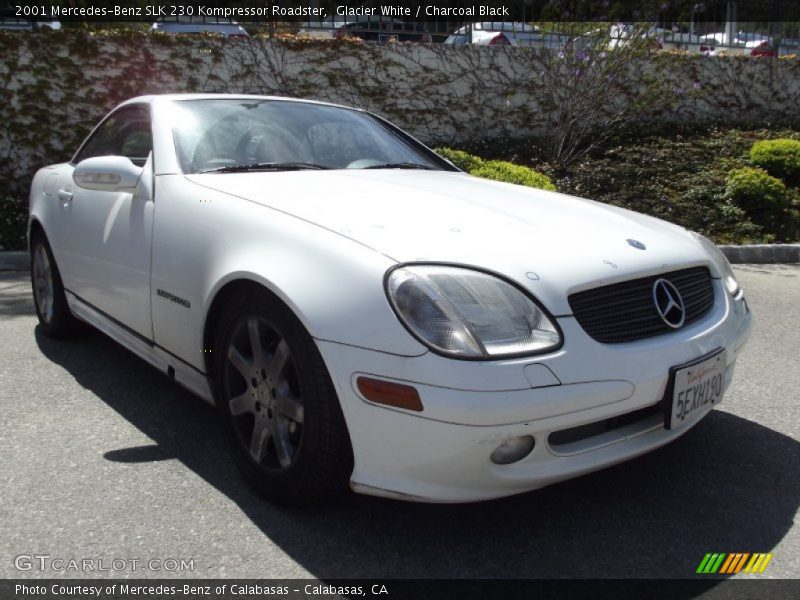 Glacier White / Charcoal Black 2001 Mercedes-Benz SLK 230 Kompressor Roadster