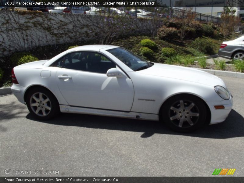 Glacier White / Charcoal Black 2001 Mercedes-Benz SLK 230 Kompressor Roadster