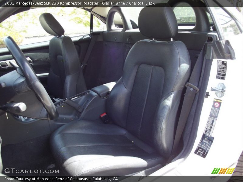 Glacier White / Charcoal Black 2001 Mercedes-Benz SLK 230 Kompressor Roadster