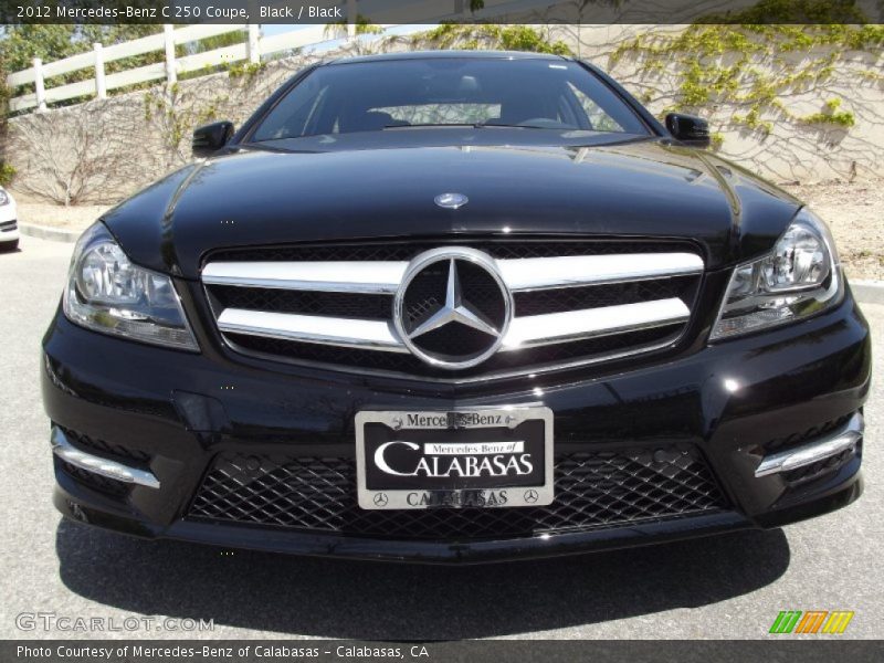 Black / Black 2012 Mercedes-Benz C 250 Coupe