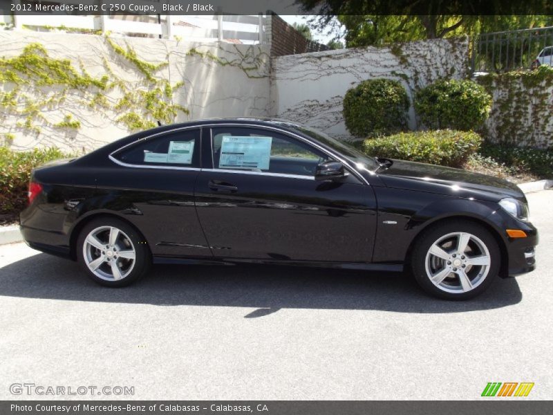 Black / Black 2012 Mercedes-Benz C 250 Coupe