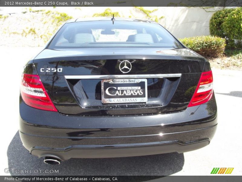 Black / Black 2012 Mercedes-Benz C 250 Coupe
