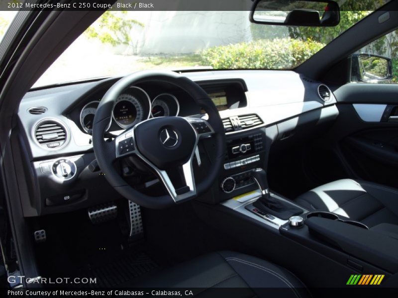 Black / Black 2012 Mercedes-Benz C 250 Coupe