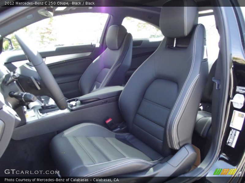 Black / Black 2012 Mercedes-Benz C 250 Coupe