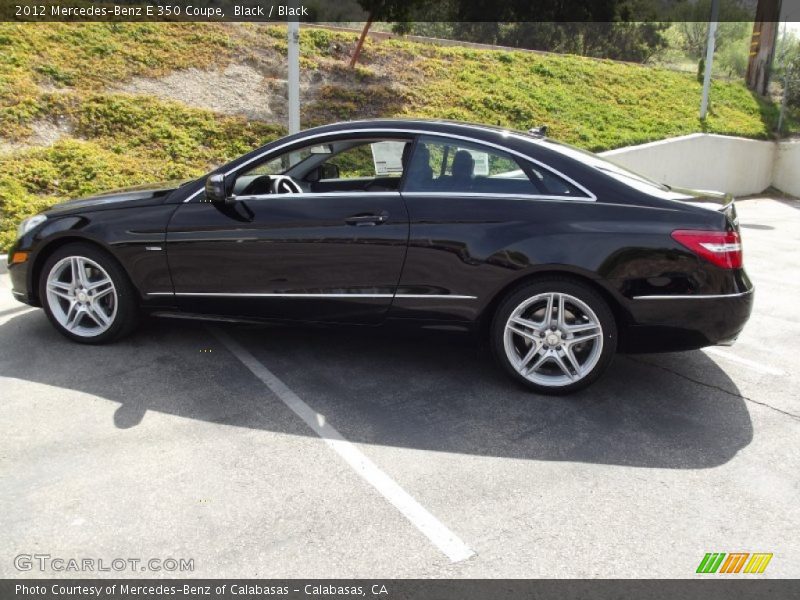 Black / Black 2012 Mercedes-Benz E 350 Coupe