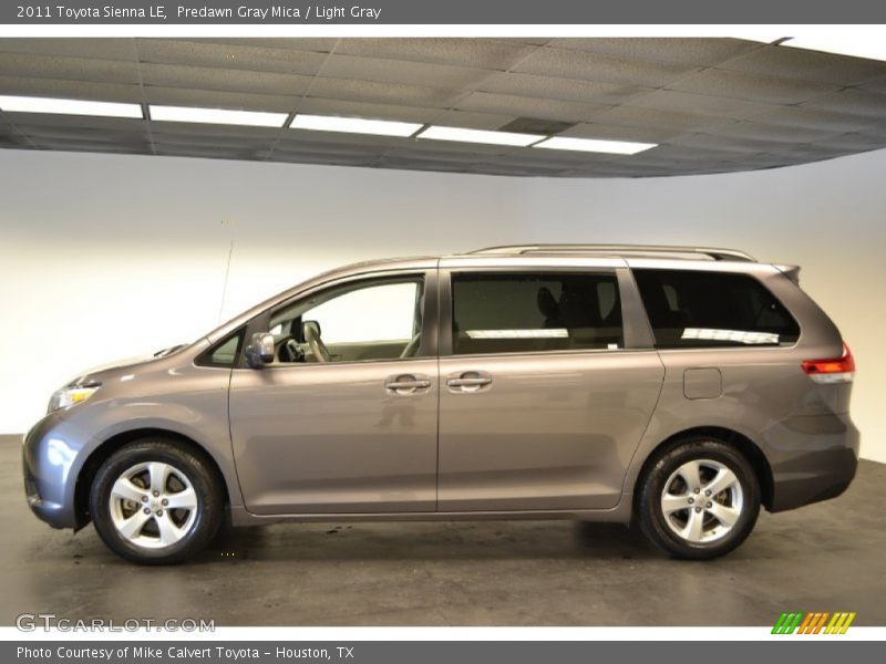 Predawn Gray Mica / Light Gray 2011 Toyota Sienna LE