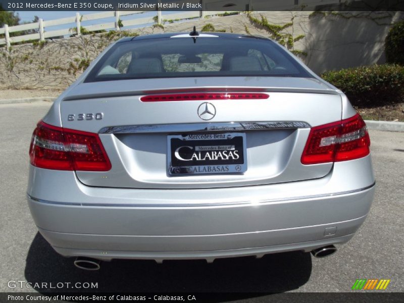 Iridium Silver Metallic / Black 2012 Mercedes-Benz E 350 Coupe