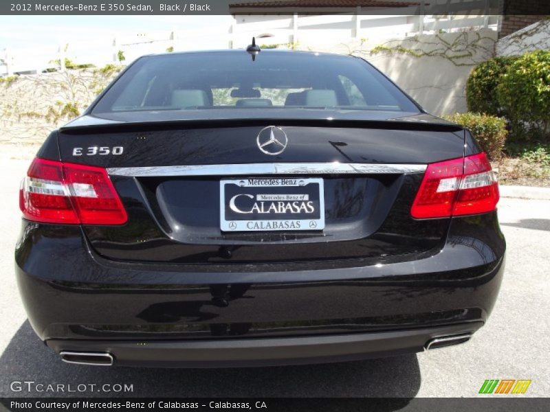 Black / Black 2012 Mercedes-Benz E 350 Sedan
