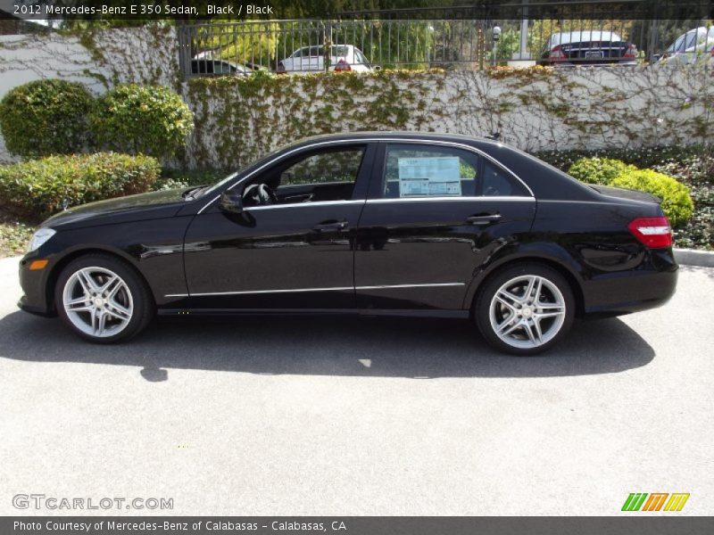 Black / Black 2012 Mercedes-Benz E 350 Sedan