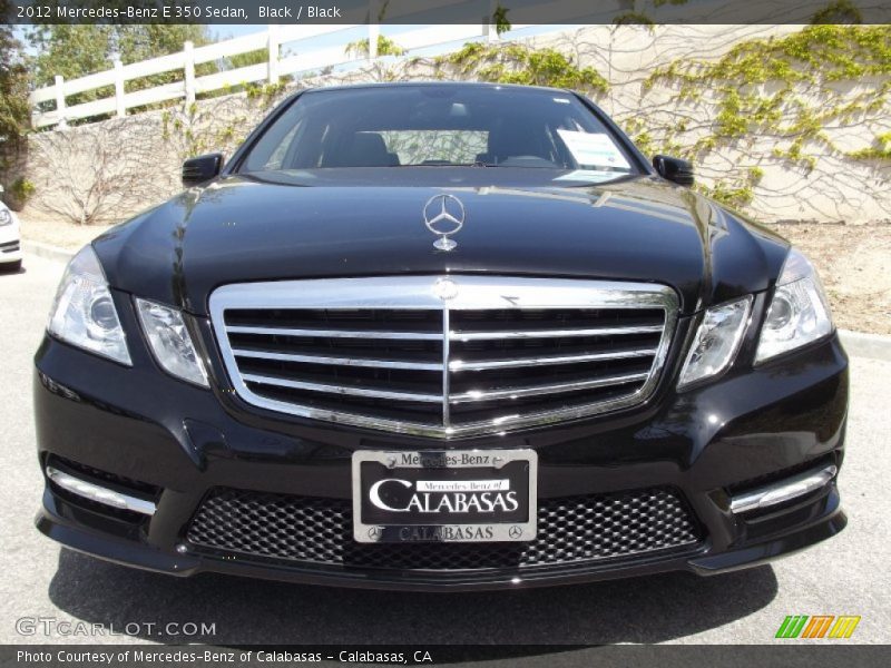 Black / Black 2012 Mercedes-Benz E 350 Sedan