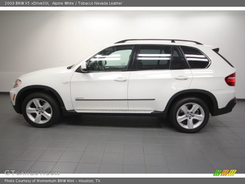 Alpine White / Tobacco Nevada Leather 2009 BMW X5 xDrive30i