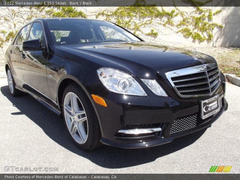 Black / Black 2012 Mercedes-Benz E 350 Sedan