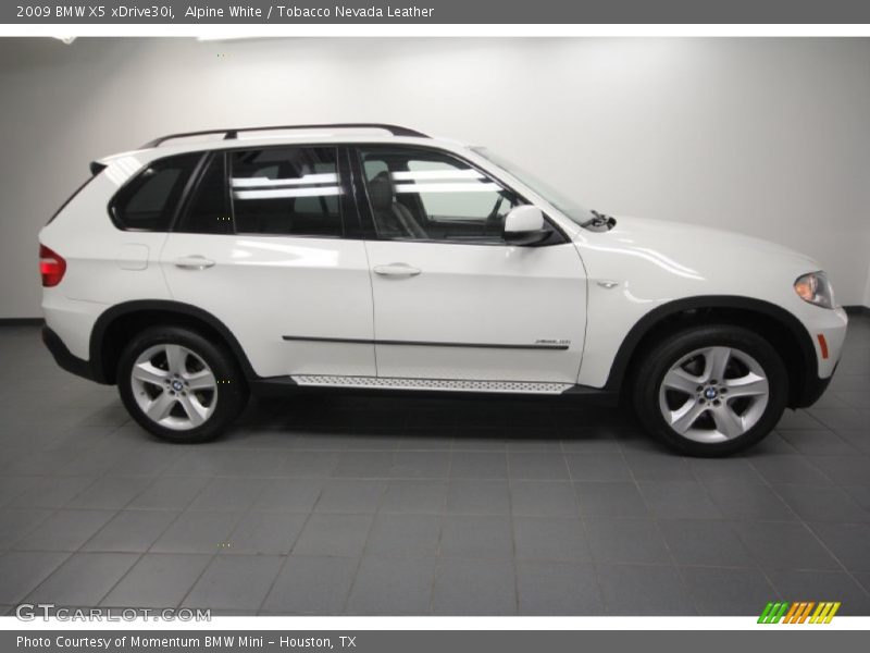 Alpine White / Tobacco Nevada Leather 2009 BMW X5 xDrive30i