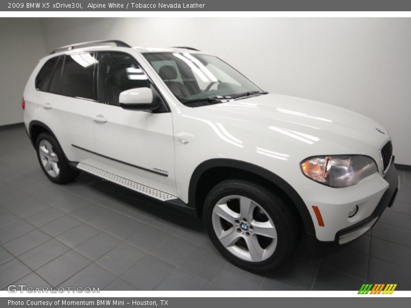 Alpine White / Tobacco Nevada Leather 2009 BMW X5 xDrive30i