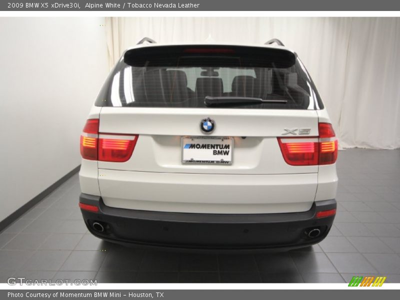 Alpine White / Tobacco Nevada Leather 2009 BMW X5 xDrive30i