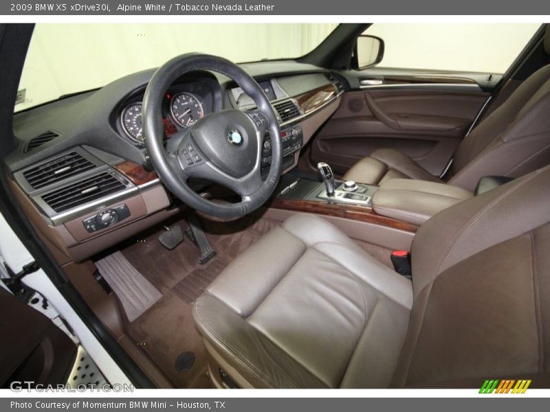 Alpine White / Tobacco Nevada Leather 2009 BMW X5 xDrive30i
