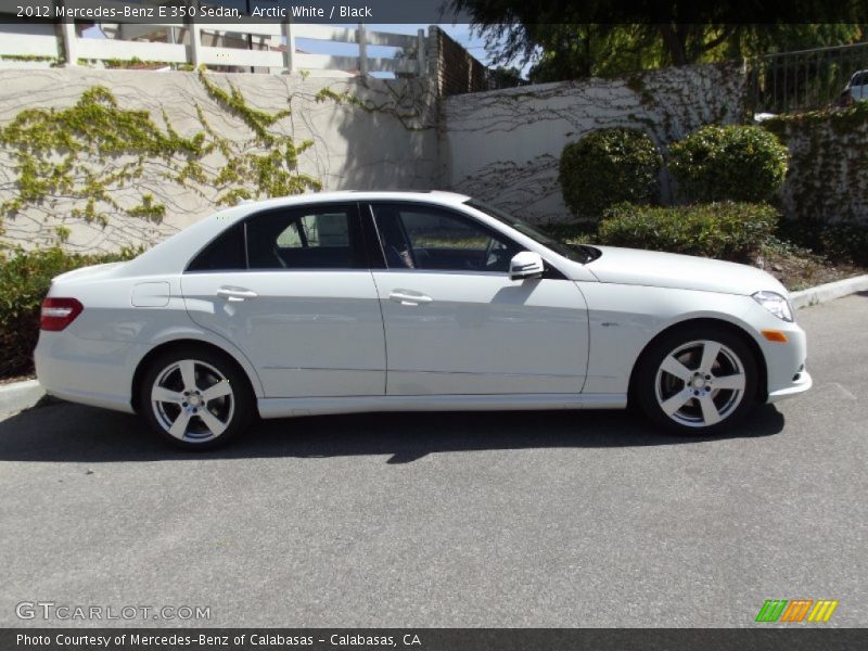 Arctic White / Black 2012 Mercedes-Benz E 350 Sedan
