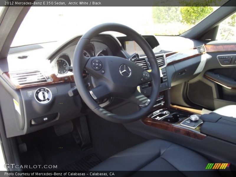 Arctic White / Black 2012 Mercedes-Benz E 350 Sedan