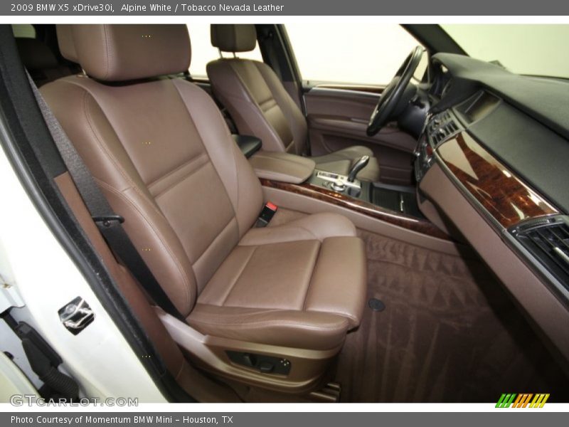 Alpine White / Tobacco Nevada Leather 2009 BMW X5 xDrive30i