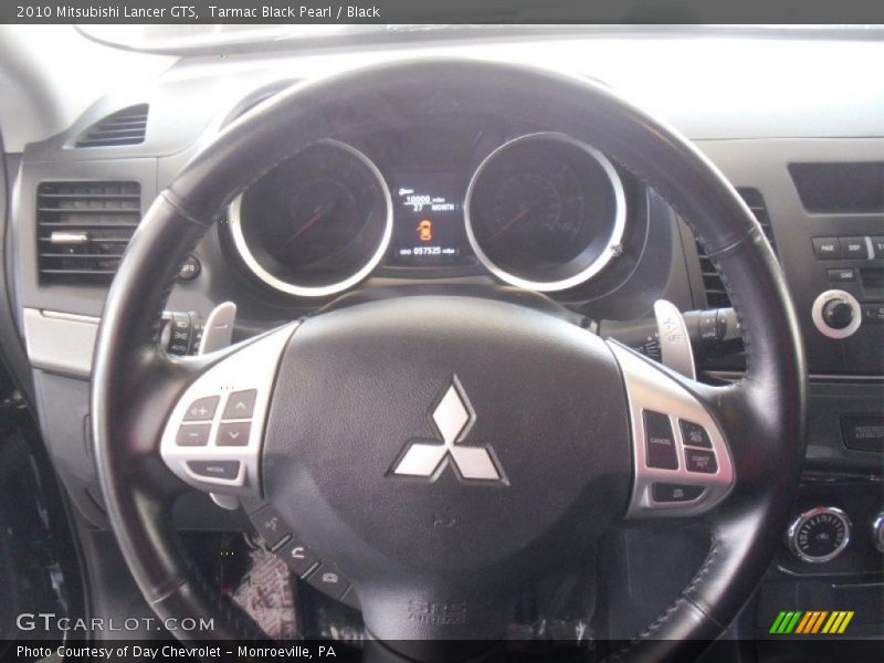 Tarmac Black Pearl / Black 2010 Mitsubishi Lancer GTS