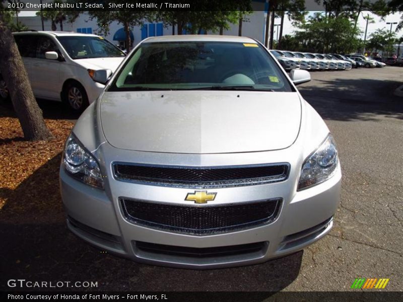 Silver Ice Metallic / Titanium 2010 Chevrolet Malibu LT Sedan