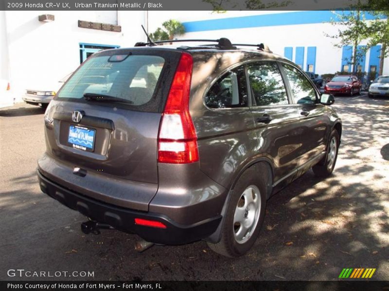 Urban Titanium Metallic / Black 2009 Honda CR-V LX