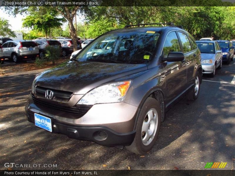 Urban Titanium Metallic / Black 2009 Honda CR-V LX