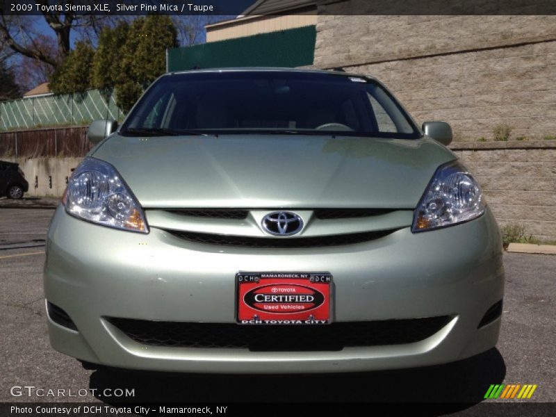 Silver Pine Mica / Taupe 2009 Toyota Sienna XLE