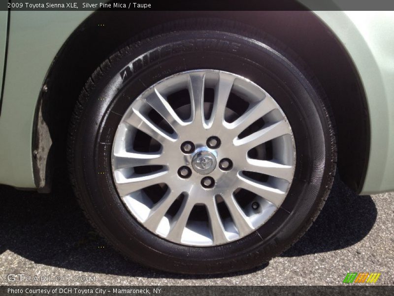 Silver Pine Mica / Taupe 2009 Toyota Sienna XLE