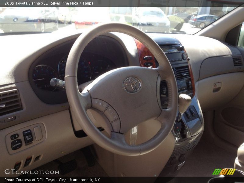 Silver Pine Mica / Taupe 2009 Toyota Sienna XLE